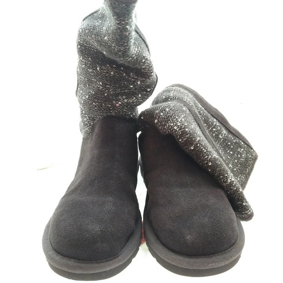 UGG Camaya Knit Suede Grey Boot EUC ❤️ - Picture 3 of 16